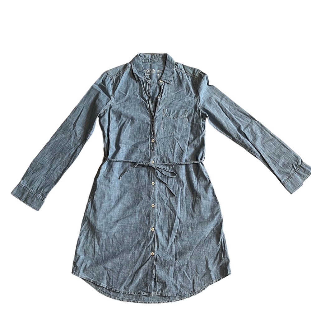 Gap Denim Shirt Dress S